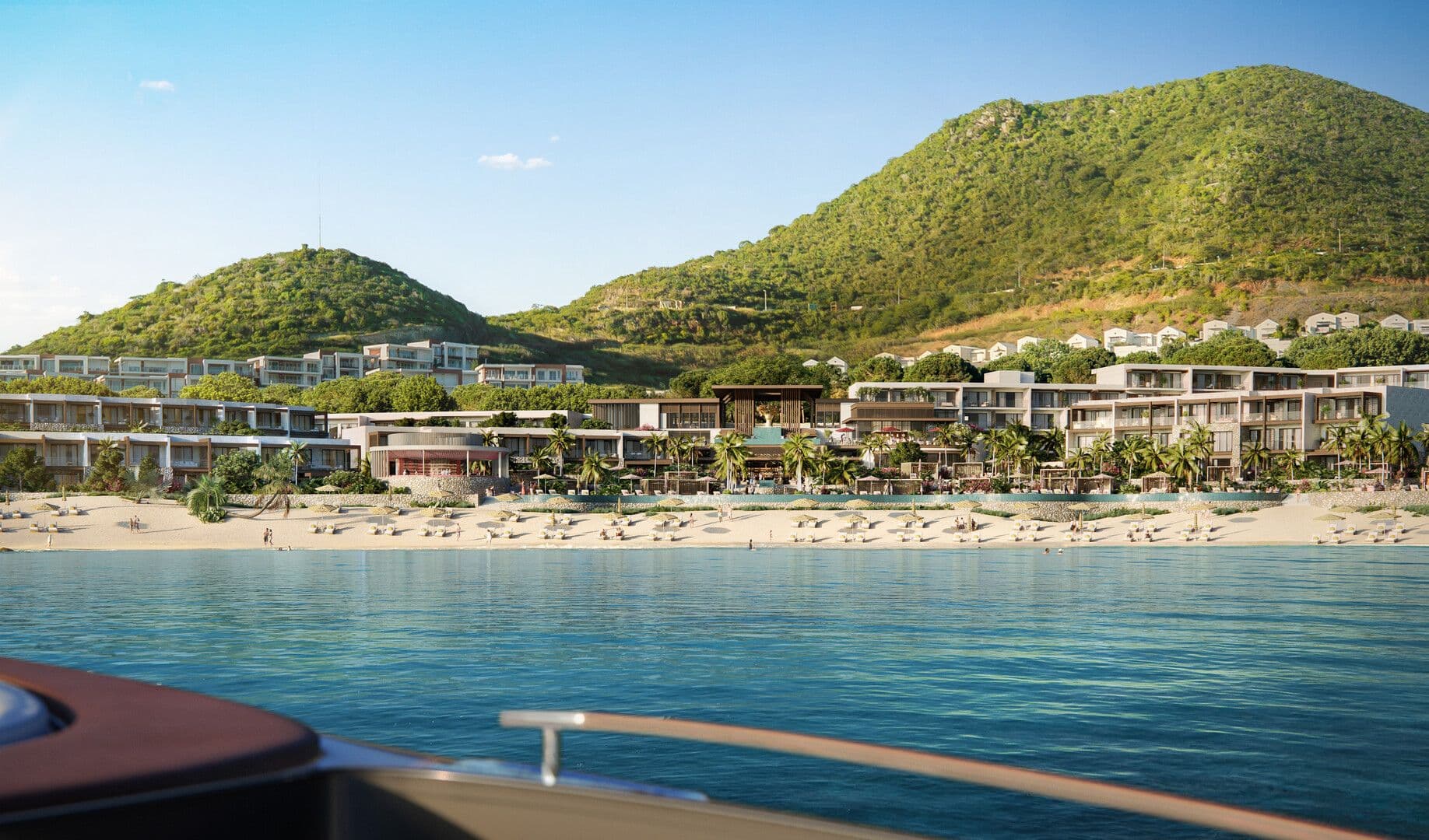 Boat Eye of View of Resort